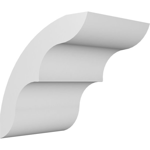 5-in. W x 6-in. D x 6-in. H Ozark Architectural Grade PVC Knee Brace, Ekena Millwork, Mfr#: BRCP05X06X06OZK